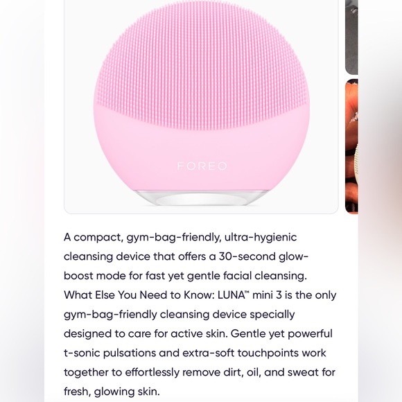 Foreo Luna Mini 3 - face cleanser tool - Picture 1 of 3